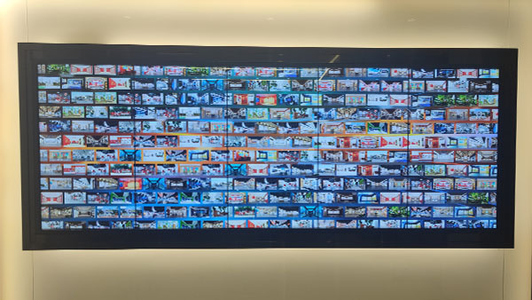 企业展厅互动照片墙展示系统