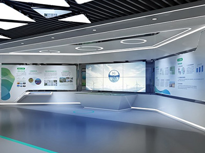 数字多媒体技术创新企业展厅布展设计