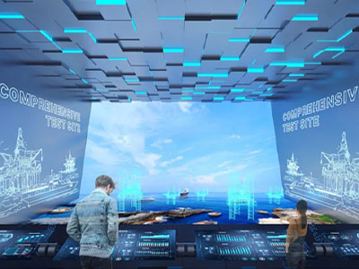 多媒体互动沙盘创意展示城市未来展望