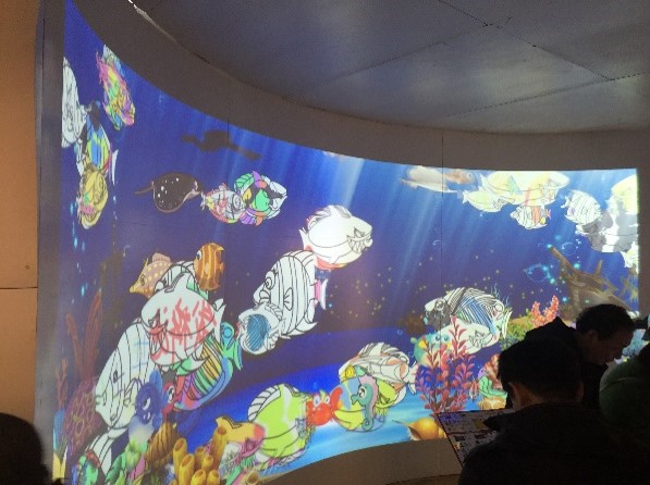 互动涂鸦投影游戏