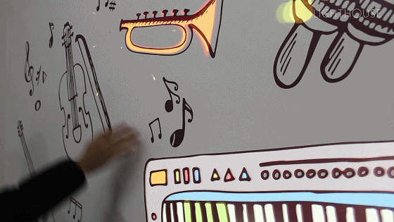 霍格沃兹互动音乐墙