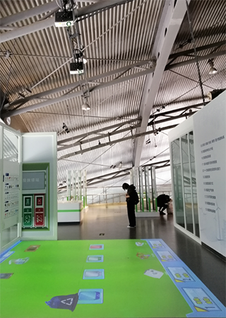 地面互动投影南京科技馆案例