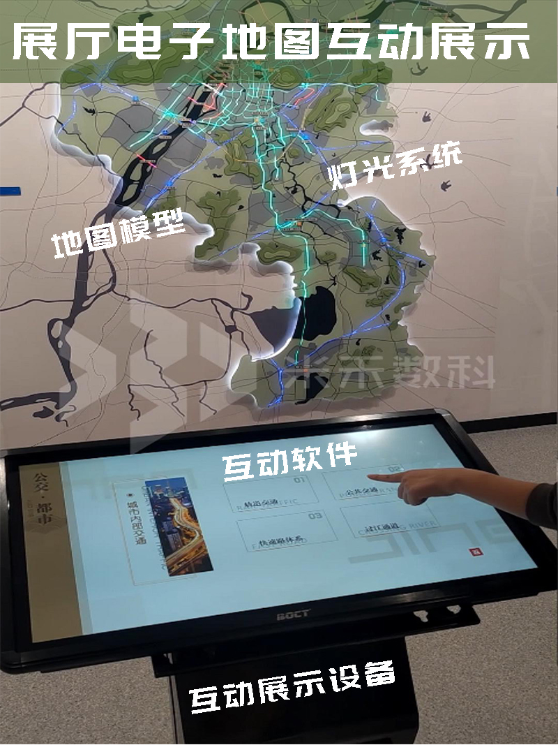 展厅电子地图互动展示