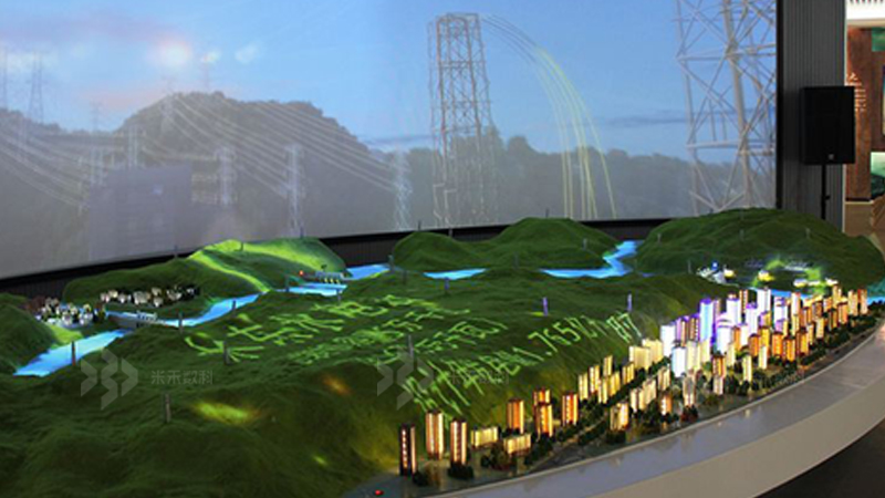 多媒体轨道交通沙盘展示