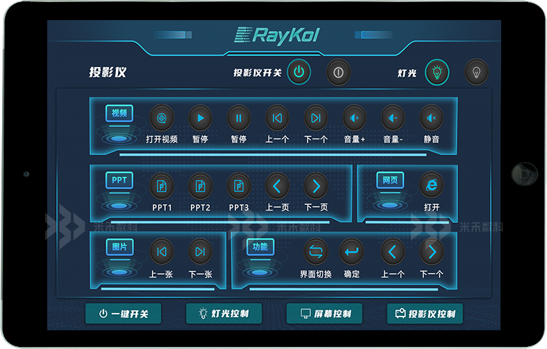 展厅投影机智能控制