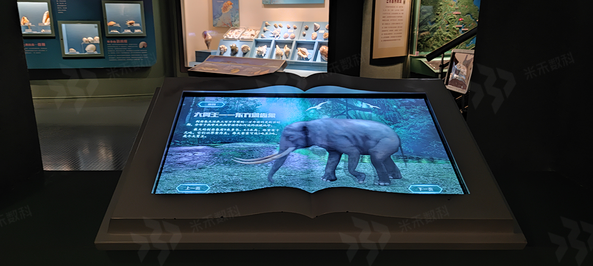 常州自然博物馆电子翻书互动系统