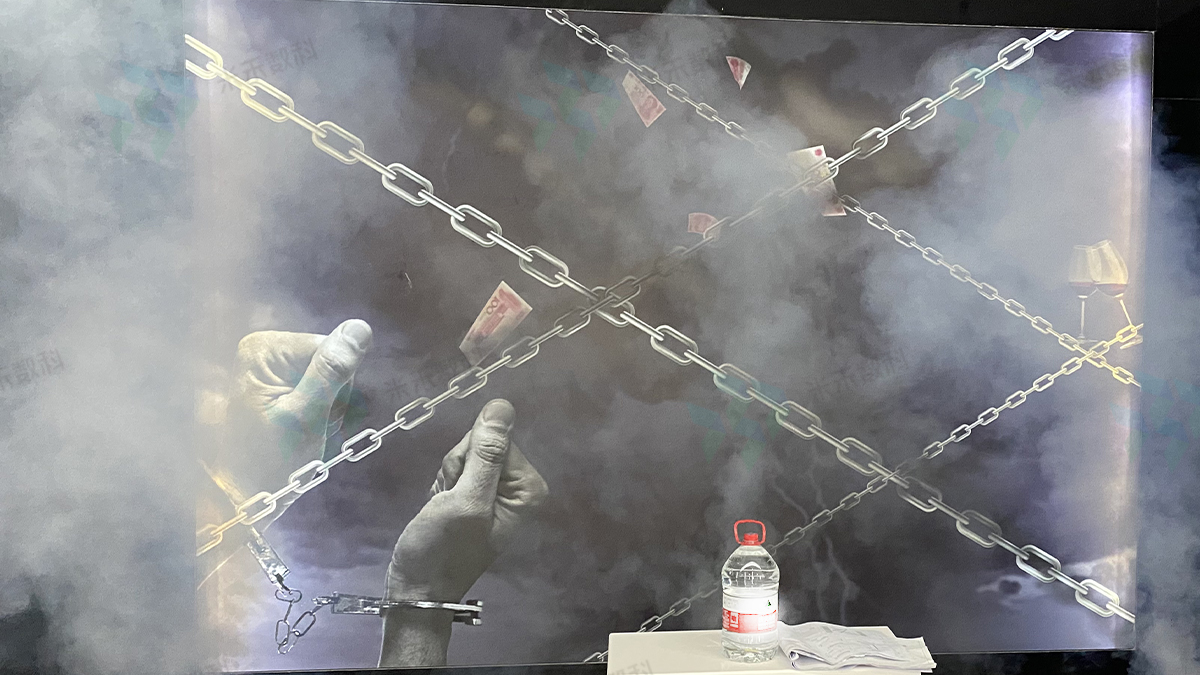 廉政馆警钟长鸣铁窗泪创意展示