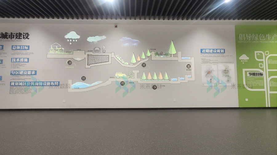 南京规划馆墙面投影互动系统