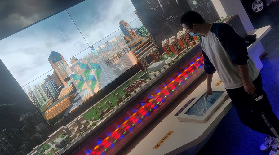 数字沙盘互动演示系统实拍图