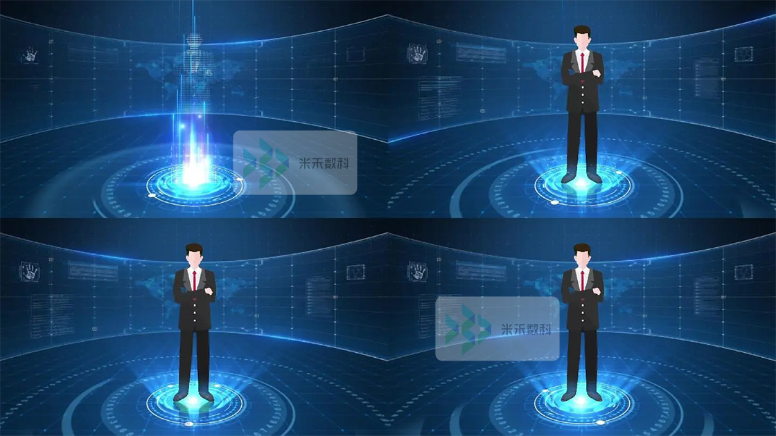 虚拟解说员设计素材