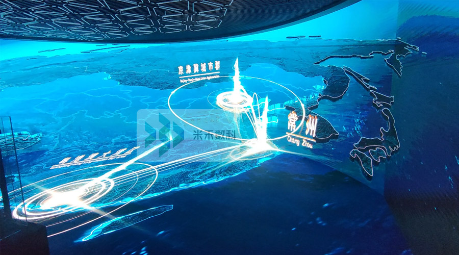 展厅交互式三维电子沙盘