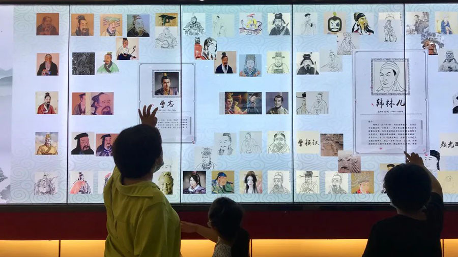 博物馆数字照片墙互动展示